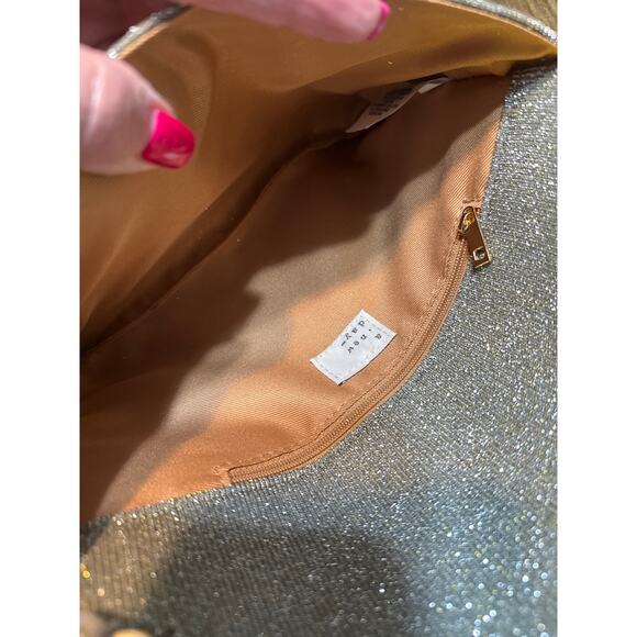 Envelope Purse Sparkling Metallic Cloth Color Reflecting 9.5 by 7 in. NWT - Picture 8 of 16